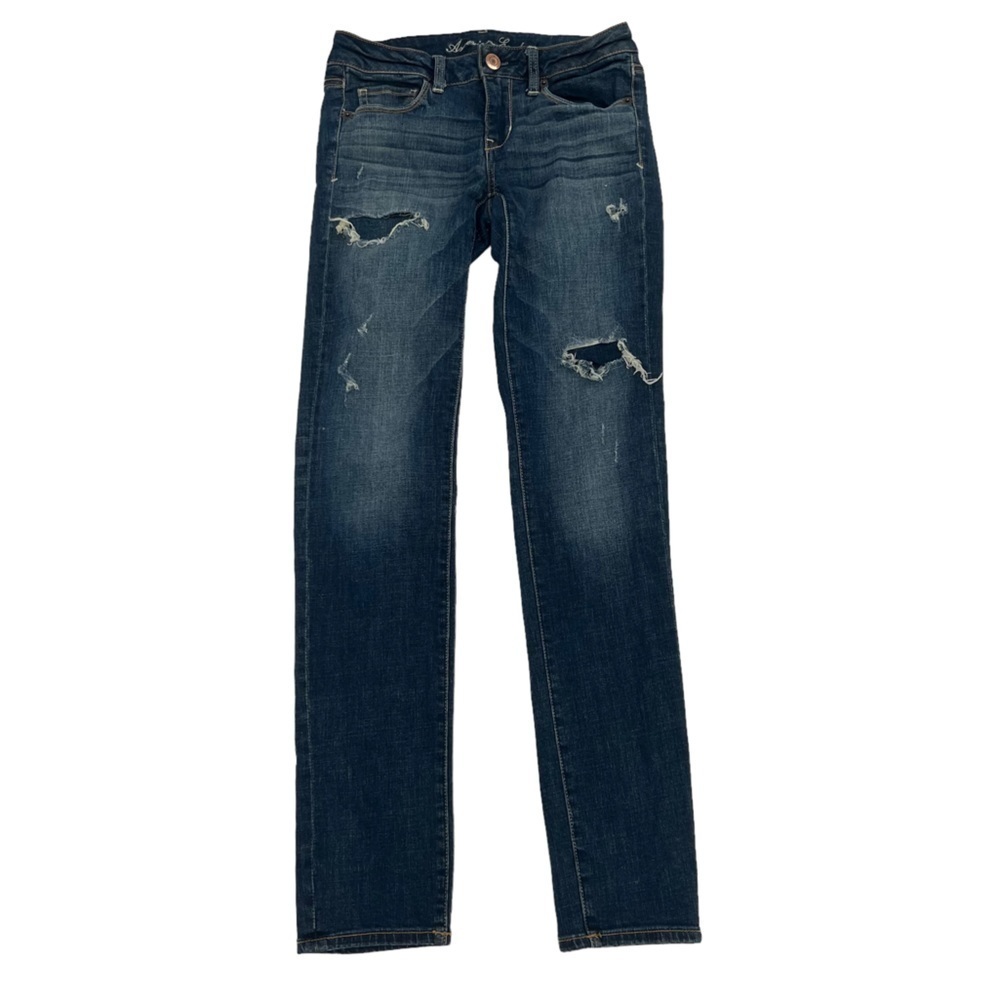 American Eagle Outfitters Super Stretch Skinny Distressed Jeans Size 4 Women’s